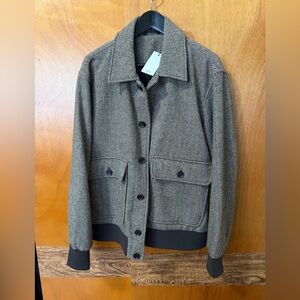 Jason Wu Men's Herringbone Jacket - Black and Brown